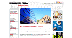 Desktop Screenshot of phaenomenta-flensburg.de